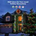 Brizled Color Changing RGB Christmas Lights, 66ft 200 LED Red White Blue String Lights Music Sync, 120+ Modes Remote Dimmable Outdoor Mini Tree Light Indoor Plugin for July 4th Xmas Halloween