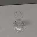 4.33" Tall Glass Candlestick Set of 6 Clear Crystal Candle Holders for Glass Taper Holder Decor for Wedding Birthday Party Christmas