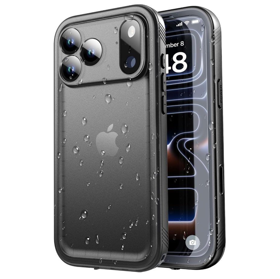 SPORTLINK for iPhone 17 Pro Case  IP68 Waterproof Military Protective Full Body Heavy Duty Shockproof 360 Sealed Dustproof with Camera Screen Protector Phone Cover for iPhone 17 Pro 6.3" Black