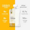 Serenity Kids 6+ Months Organic Veggie Puree Baby Food Pouches - BPA-Free Pouches - No Added Sugar & Allergen-Free - Healthy Baby Snacks - 3.5 Oz, 6 Pack