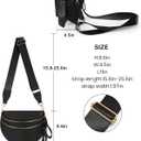 FEIBOON Spacious Nylon Crossbody Bag Bum Bag Handbags Wallets Purses Trendy Shoulder Bag for Women