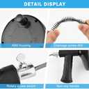 Drain Clog Remover, with Gloves and 33ft Flexible Plumbing Hair Catcher Drain Auger Cleaner Tool Set For Toilet(COLOR:Black)