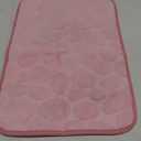 Super Soft 1 Piece Pebble Bath Mat, Non-Slip Pebble Rug, Highly Absorbent Bathroom Rug, Blush Pink