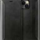 OCASE Compatible with iPhone 15 Wallet Case, PU Leather Flip Folio Case with Card Holders RFID Blocking Kickstand [Shockproof TPU Inner Shell] Phone Cover 6.1 Inch 2023, Retro Black