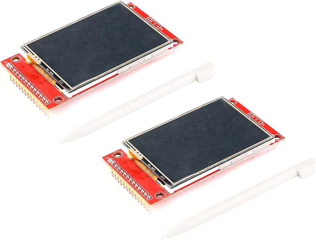 2Pcs 2.4" Color LCD Screen Module Resolution 240 * 320 2.4 inch TFT LCD Display with Touch Panel for Arduino ILI9341 Interface SPI