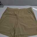 2 x ODODOS Men's Athletic Shorts with Pockets 5" Quick Dry Lightweight Workout Gym Running Shorts, Tan, Medium, (Mix Colors)