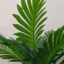 Artificial Palm Tree Plant, Potted Artificial Plant for Home Office Decoration, 12" Tall, Ships in White Ceramic Planter
