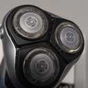 Philips Norelco Shaver 3900 Series, Wet and Dry Electric Shaver, P-Cap, Travel Pouch, Charging Stand, Storm Blue, Model S3341/92 (Silver New)