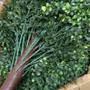 Yangrass Artificial Boxwood Topiary Ball Tree Set of 2, UV Resistant Artificial Outdoor Shrubs with Spike, Decorative Evergreen Fake Topiary Bushes Plant for Front Porch Garden