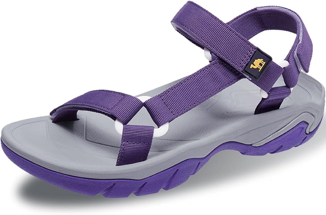 CAMELSPORTS Water Sandal for Women Athletic Sport Sandal Hiking Sandal Walking Shoe Fashion Flat for Mother's Day Outdoor Beach River Boating
 (8.5)