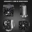 Thermalright Assassin X120 Refined SE CPU Air Cooler, 4 Heat Pipes, TL-C12C PWM Fan, Aluminium Heatsink Cover, AGHP Technology, for AMD AM4/AM5/Intel LGA 1150/1151/1155/1200/1700/1851(AX120 R SE)
