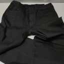 roswear Womens Straight Leg Jeans High Waisted Boyfriend Stretchy Cuffed Denim Pants (Large, Black)