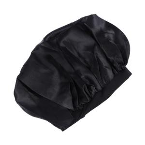 Large Round Sleep Cap Elastic Bathing Hat for Women Hat One Size Fits Black