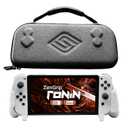 Satisfye ZenGrip Ronin White Slim Bundle, Accessories Compatible with Nintendo Switch & OLED - White ZenGrip & Grey ZenCase Slim