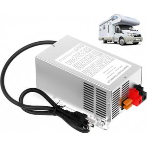 WF-9855 55 Amp RV Power Converter/Charger - RV Power Converter for Deck-Mounted WF-9800 Series Converter Charger for RV Campers (Silver)