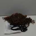 Aisaide Kinky Headband Wig 12 Inch Deep Curly Headband Wigs for Black Women Glueless No Lace Deep Curly Half Hair Wigs Dark Almond Brown