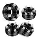  EVIL ENERGY 6x4.5 Wheel Spacers 2 inch Compatible with Nissan Frontier 2005-2022, 6x114.3 mm Hubcentric with Lip 6 Lugs 66.1 mm Hub Bore M12x1.25 Studs Black : Automotive
