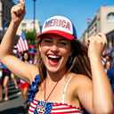 Labrostar 4th of July Hat Fourth of July Accessories American Flag Hat 4th of July Accessories Adjustable USA Hat Trucker Hats for Men Women Teen