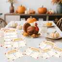 Thanksgiving Friendly Feud Quiz, Thanksgiving Party Games, Family Feud Games, Ice Breaker Game for Adults, Fall Party Supplies, Includes 12 Preliminary Cards and 3 Final Round Cards, ZC02