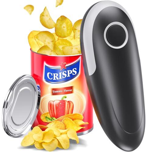 Electric Can Opener, Food Safe Automatic Can Opener with Smooth Edge, Hand Held Battery Open Your Cans with A Simple Press of Button, Can Opener Electric Kitchen Gifts for Seniors, Arthritis and Chef