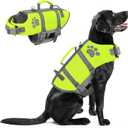 Dog Life Vest for Swimming XXL Dog Life Jacket, Floating Dog Swimming Vest, Adjustable Large Dog Life Vests for Boating with Hook/Rescue Handle, Big Dog Water Saftey Vest for Pool