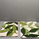 Gibelle Green Bathroom Rug Set 2 Piece, Non-Slip Strong Water Absorbent Plush Microfiber Bath Mat Rug Set, Machine Washable Bathroom Floor Mat Cute Shower Bathmat Indoor Doormat (18"x26"+20"x32")