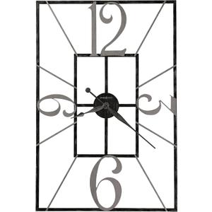 Howard Miller Antoine Gallery Wall Clock, Wrought Iron Open Frame Design Charcoal Finished, Wall Mount Analog Dial Arabic Numerals Quartz Movement Best Alarm Clock for Home Decor