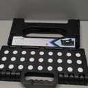 Delxo Folding Step Stool, 13 inch Non-Slip Foldable Stools Up to 300 LBS, Step Stool with Handle, Lightweight for Kitchen, Bathroom, Bedroom, Garden, Black, 1PC