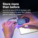 Crucial X10 4TB Portable SSD, Up to 2,100MB/s, USB 3.2 USB-C, External Solid State Drive, Compatible with Windows, Mac & Android, Durable Storage for Games, Photos & Files, Blue - CT4000X10SSD9-02