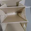 MAX Houser 6 Tier Shelf Hanging Closet Organizer, Cloth Hanging Shelf with 2 Sturdy Hooks for Storage, Foldable (Beige)