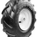 13x5.00-6" Tiller Tire and Wheel (1" Axle Size) | 3-1/8" Centered Hub, Fits 13-5-6 Garden Trailer, Tractor, Tillers, and Lawn Mower Tire Replacement 1 Pack