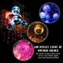 Disco Ball 12-Inch Large Hanging Mirror Ball Disco Ball Decor for Disco Party Decorations, Weddings, Events, Disco Christmas Decor, and Home Celebrations