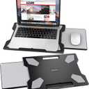 Laptop Lap Desk for Bed & Couch, Portable Laptop Lap Pad with Retractable Left/Right Mouse Pad, Stable & Comfortable Lap Tray for Sofa, Travel, Writing & Home Office