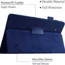 Galaxy Tab E 9.6 Case - Slim Leather Stand Folio Case Cover for Samsung Galaxy Tab E 9.6 Inch Tablet (Fit All Versions SM-T560 T561 T565 and SM-T567V) - Dark Blue