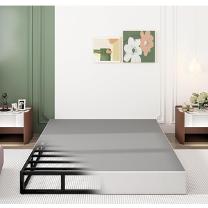 9 Inch Box Spring for Queen Bed, Heavy Duty Metal Mattress Foundation, 3000 lbs Capacity, High Profile, Noise-Free, Easy Assembly with Fabric Cover