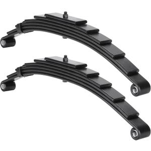 Youxmoto Trailer Leaf Springs 3500lbs for 7000lbs Axle- 6 Leaves Double Eye, 25-1/4" L, 1-3/4" Width, Fits SW6; Heavy Duty Steel Plate Springs, 2pcs