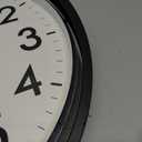 AKCISOT 18 Inch Wall Clock Large Silent Non-Ticking Wall Clocks Battery Operated - Analog Classic Clock Decorative for Living Room, Office, Home, School(Black)
