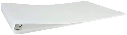 11x22" Binder Poly Panel Featuring a 1" Angle-D Ring White, 8 pcs