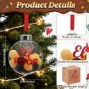 2 x Funny Christmas Ornament 2025  Silly ELF Poop Ornament for Christmas Tree, Hilarious Novelty Christmas Ornaments, Shatterproof White Elephant Gifts for Adults, Coworker Gag Gift Decor (Yellow & Brown)