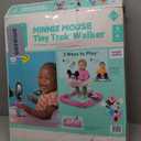 Bright Starts Disney Baby Minnie Mouse Forever Besties 2-in-1 Baby Activity Walker - Easy Fold Frame and Removable -Toy Station, 6 Months and up (Pink)