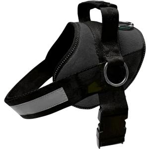 Joyride Basic Essential Dog Harness 1.0 - Small, Medium, Large Dogs, No-Pull Pet Vest with 3 Side Rings for Leash Placement, Adjustable for Training (Black Onyx, XS)