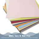Golden State Art, Pack of 25 8x10 Multicolor Uncut Mat Boards, Great for Photos, Pictures, Frames, Acid-Free, White-Core