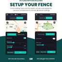 Upgraded GPS Dog Fence & Tracking Collar System - No Subscription Required, Customizable Boundaries via App, Waterproof Rechargeable Collar with Remote Training, 1-Minute Setup Black