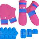 SuzziPad Cold Therapy Socks & Hand Ice Pack Gloves for Chemo Care Package for Women, Chemotherapy Plantar Fasciitis Relief, Neuropathy, Arthritis, S, Bright Pink