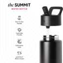 Simple Modern Kids Summit Water Bottle with Straw Lid | 14oz Stainless Steel Cup Insulated Tumbler for Toddlers, School | Dog Days