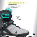Rollerblade Macroblade 80 Women's Adult Fitness Inline Skate, Performance Inline Skates, US 7/7.5