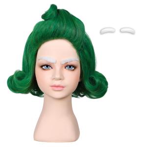 ColorGround Green Styled Cosplay Wig for Halloween