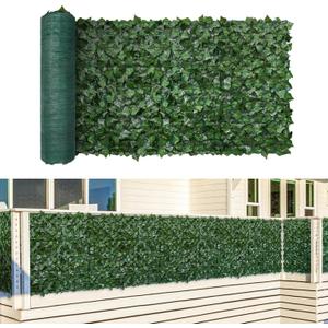 TANG Sunshades Depot 4' FT x 14' FT Artificial Faux Ivy Privacy Fence Screen Leaf Vine Decoration Panel with 130 GSM Mesh Back