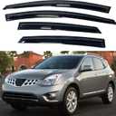 IG Window Visor for Nissan Rogue 2009-2013 & Rogue Select 2014-2015, Rain Guard Tape-On Side Vent Window Deflector Mugen Style, 2009 2010 2011 2012 2013 2014 2015 (SL Model 14-15 Only)
