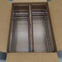 STORi SimpleSort 6-Piece Stackable Clear Drawer Organizer Set | 9" x 3" x 2" Rectangle Trays | Narrow Makeup Vanity Storage Bins and Office Desk Drawer Dividers | Made in USA